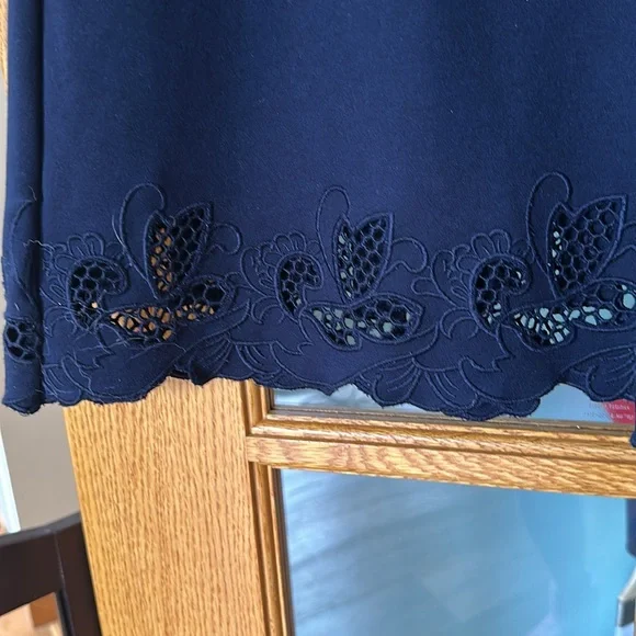 Ted Baker Emey Fit & Flare Dress in Navy TB 4 US 10 Long sleeve - Picture 5 of 9